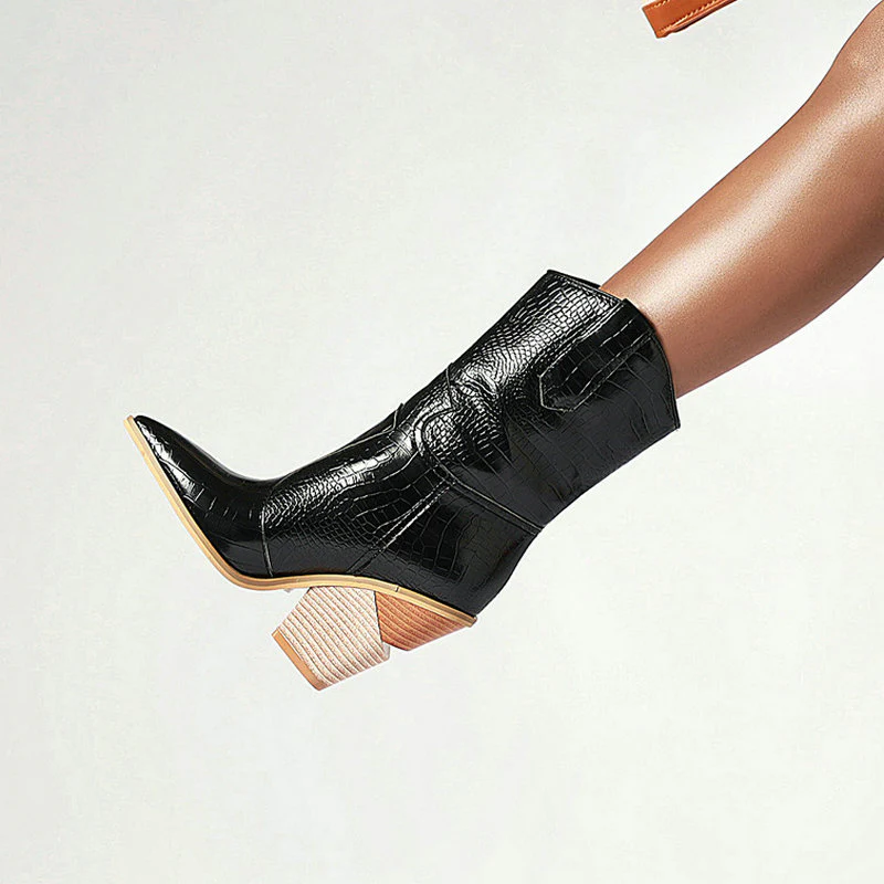 Bottes Cowboy Femme Talon Haut – Image 6