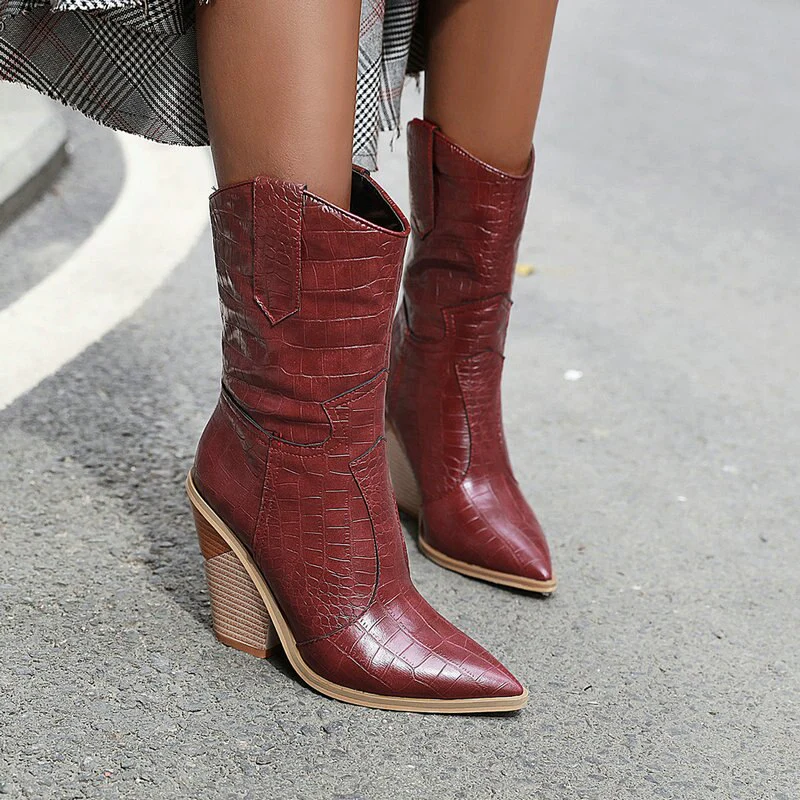 Bottes Cowboy Femme Talon Haut – Image 8
