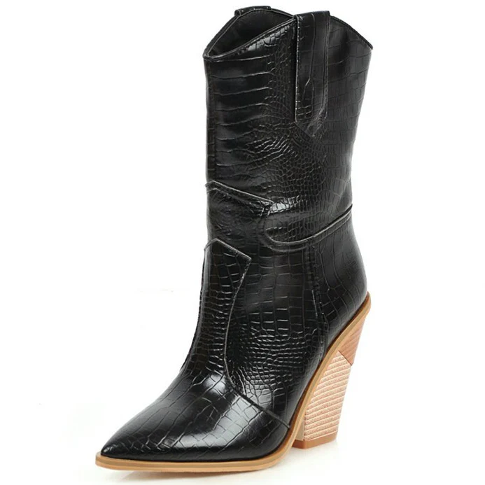 Bottes Cowboy Femme Talon Haut – Image 4