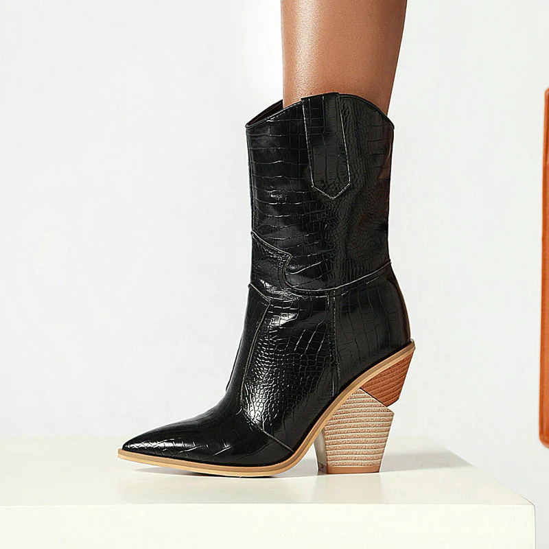Bottes Cowboy Femme Talon Haut – Image 7