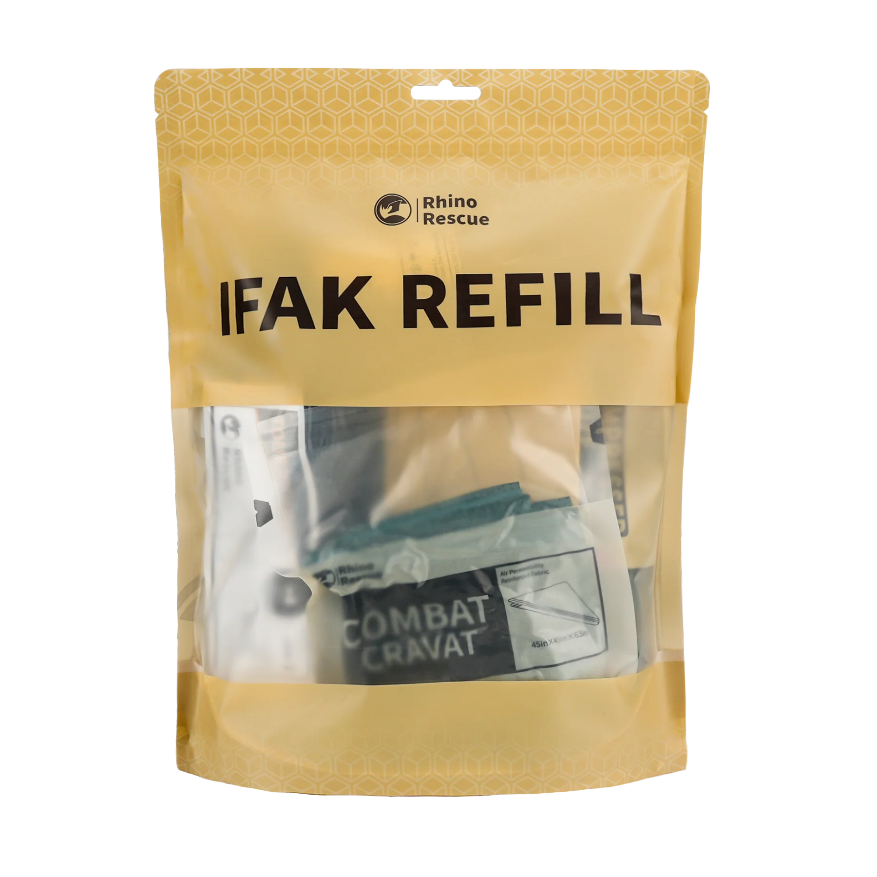 Recharge pour trousse de secours IFAK Rhino Rescue 7 pièces
