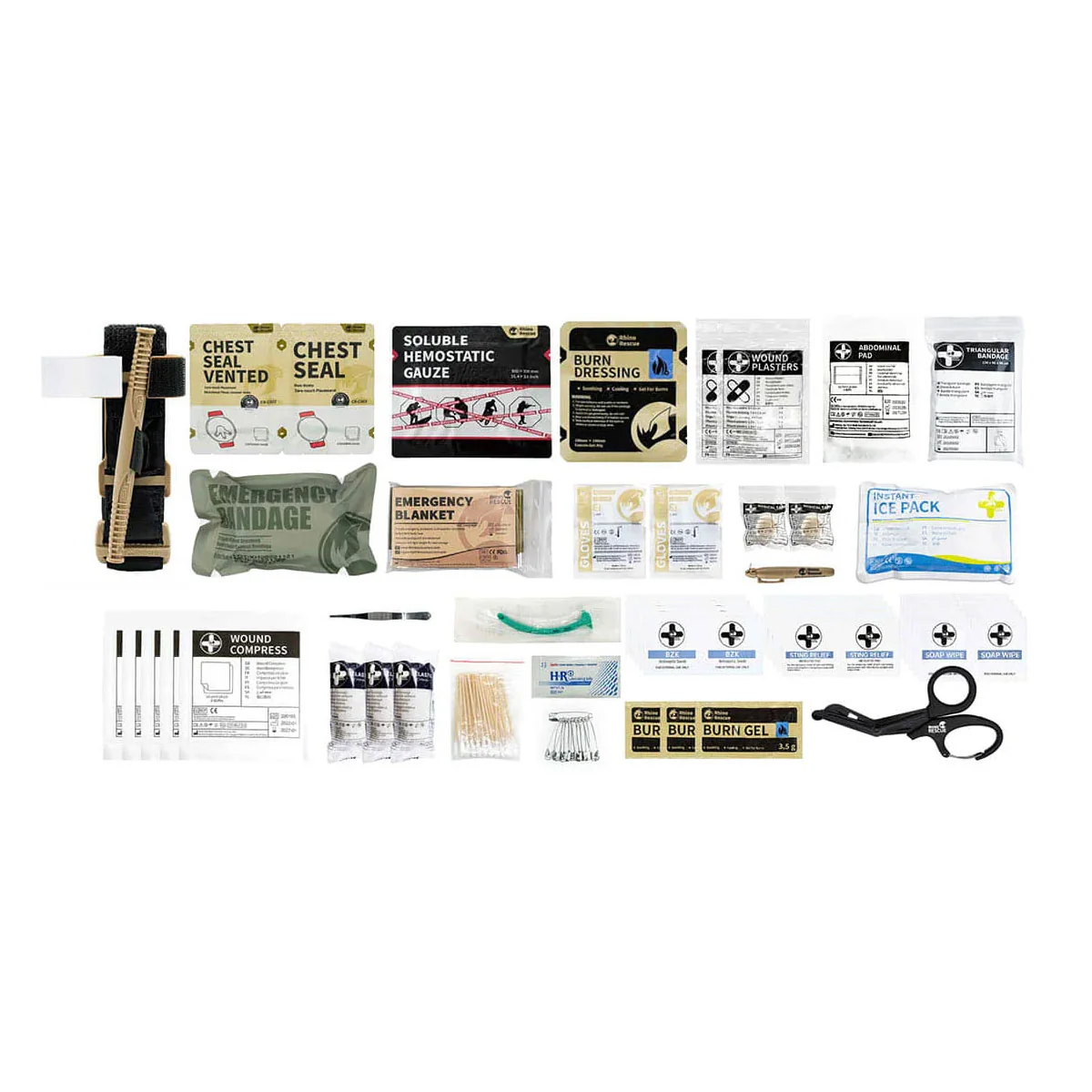 Valise de premiers secours Rhino Rescue Guard Waterproof (vendue pleine avec matériel médical) – Image 9