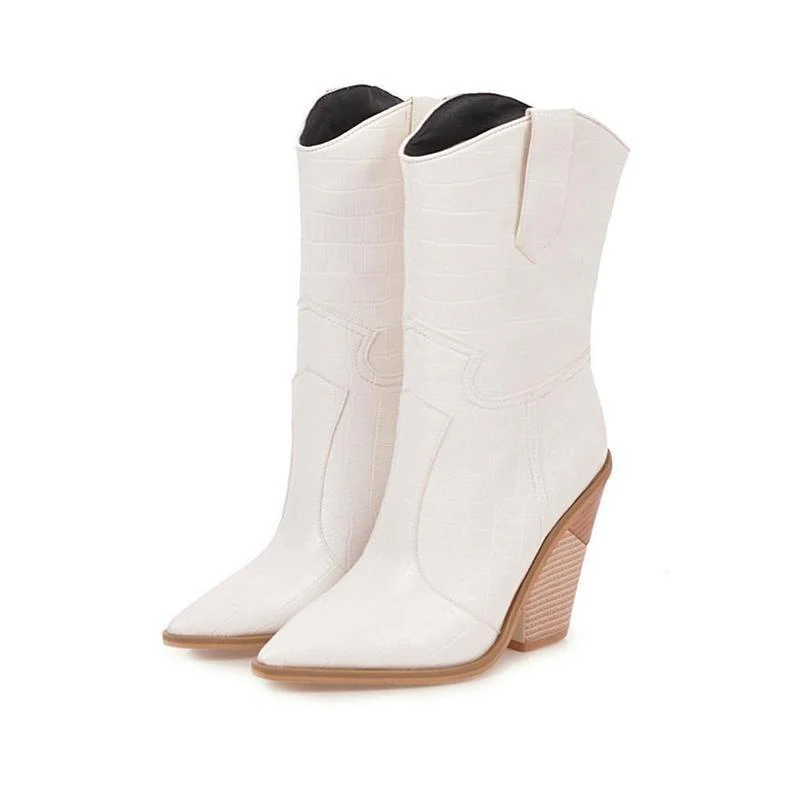 Bottes Cowboy Femme Talon Haut – Image 2