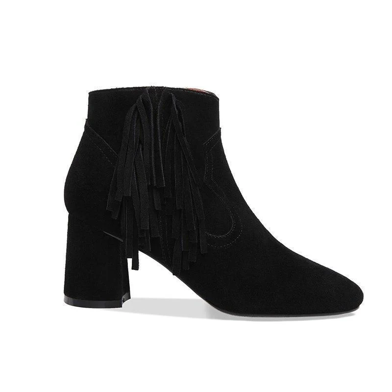 Bottes Western A Frange Femme – Image 2