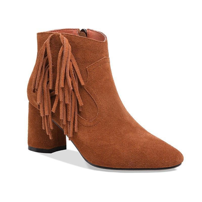 Bottes Western A Frange Femme – Image 5