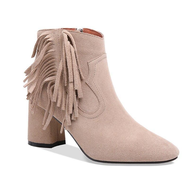Bottes Western A Frange Femme – Image 6